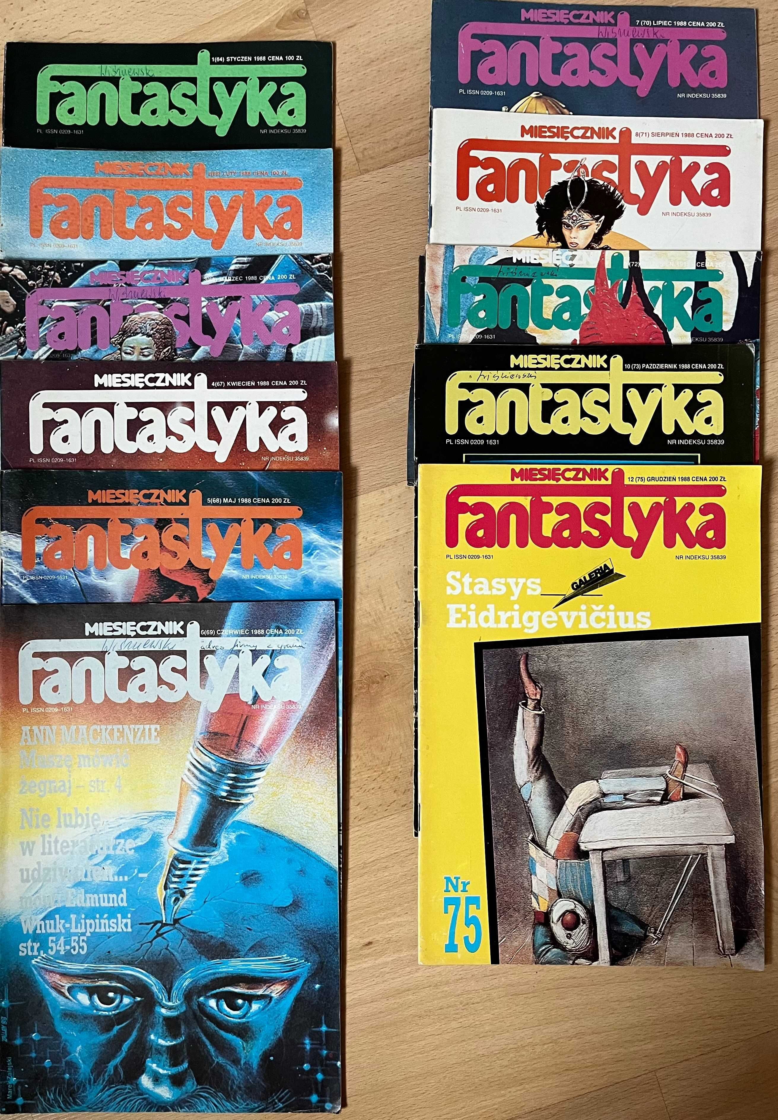 Miesięcznika Fantastyka Rocznik 1988 bez nr 11