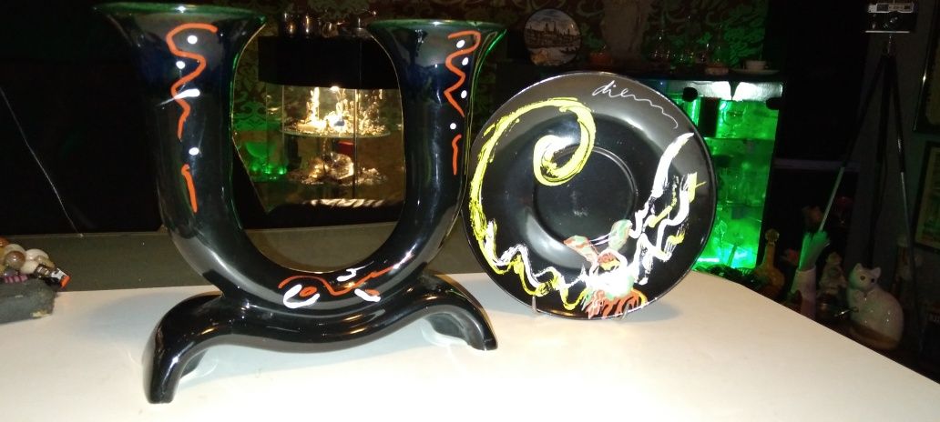Autorski porcelanowo ceramiczny zestaw
