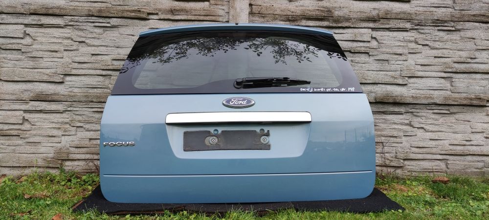 Klapa pokrywa bagażnika Ford Focus mk2 II kombi kolor M8 błękitna kpl