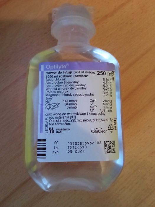 płyn wieloelektrolitowy 4 sztuki