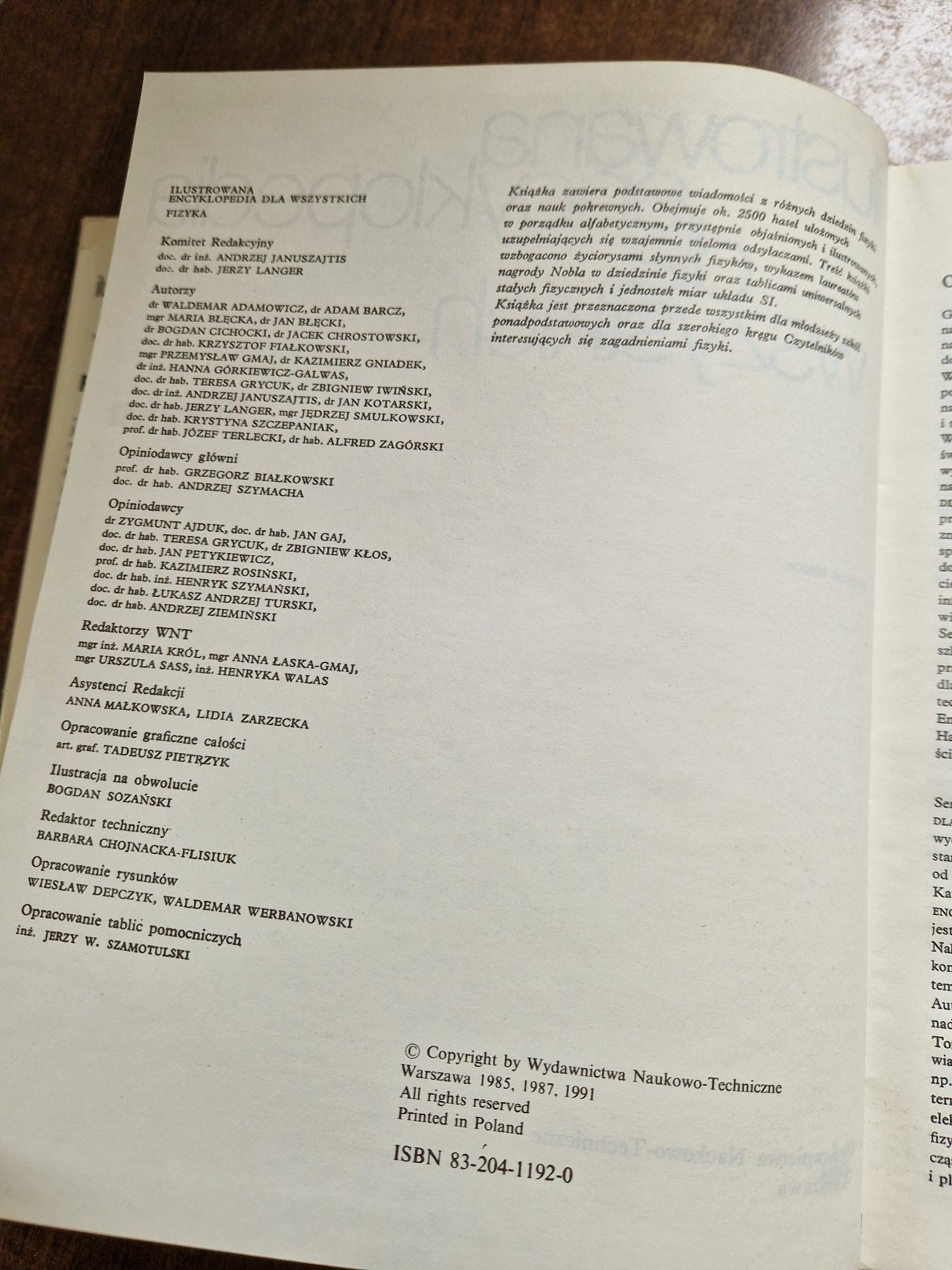Ilustrilowana encyklopedia dla wszystkich  Fizyka