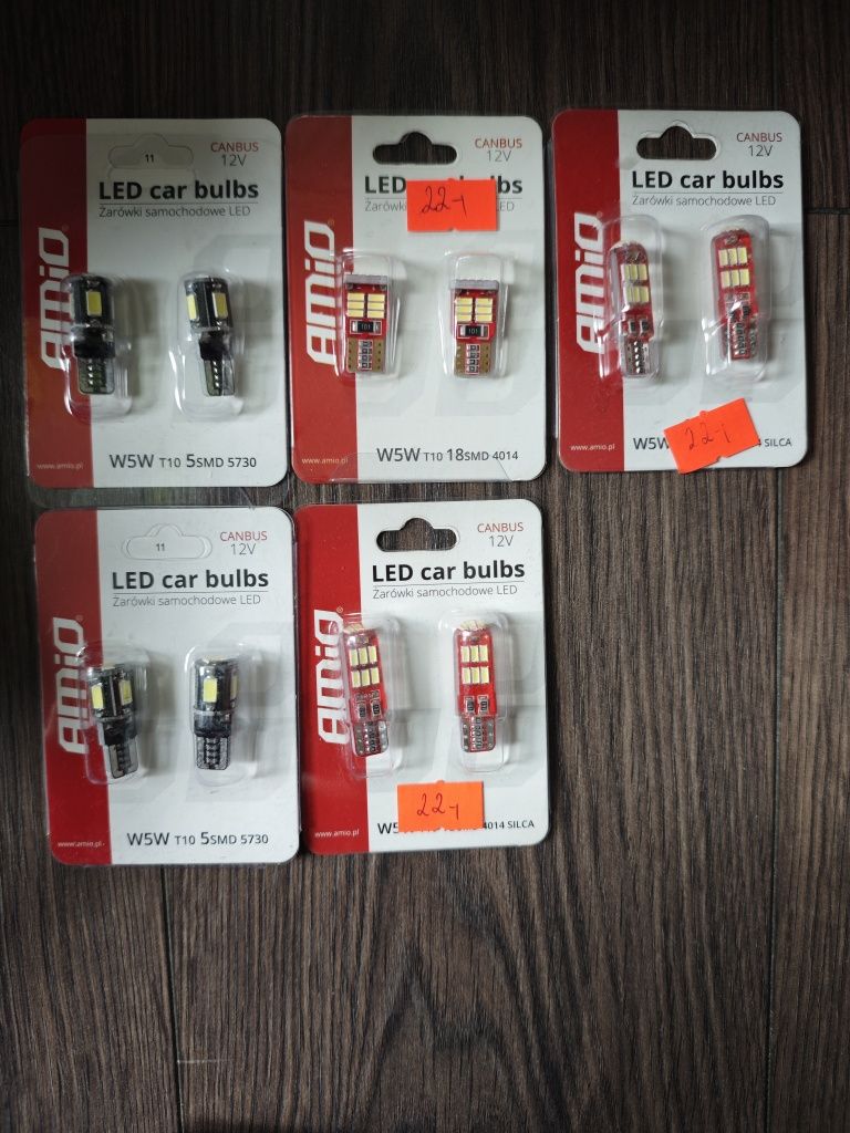 Żarówki samochodowe LED 24V i 12V różne rodzaje