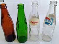 Garrafas pirografadas Cristalina, Sepol, Pepsi Cola,Super Bock