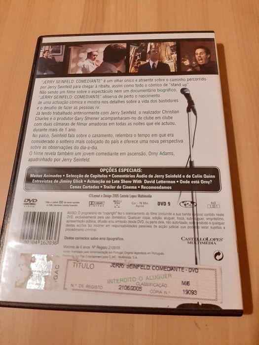 Jerry Seinfeld - Comediante (DVD)
