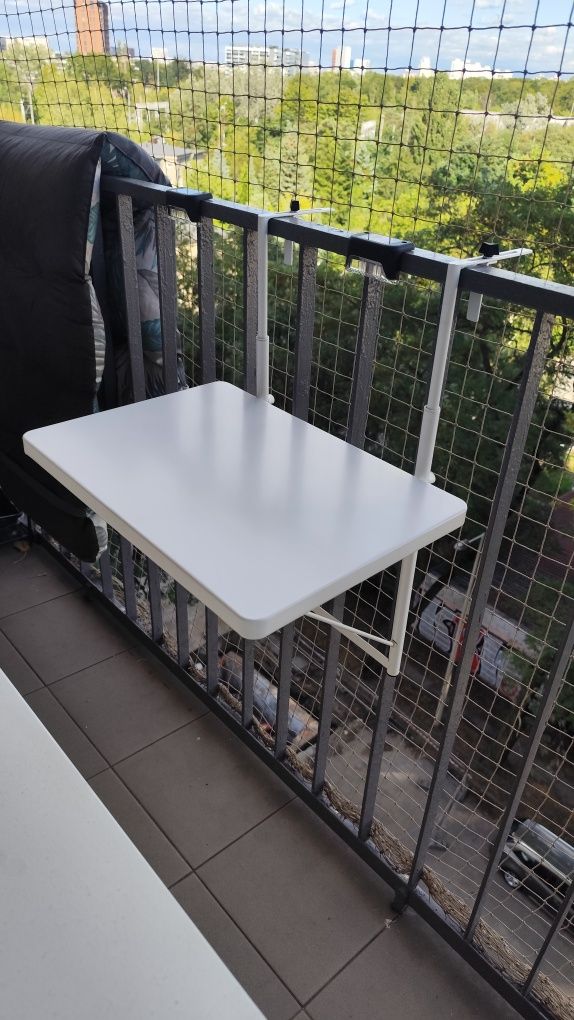 Stolik balkonowy IKEA Torparo, regulowana wysokość blatu