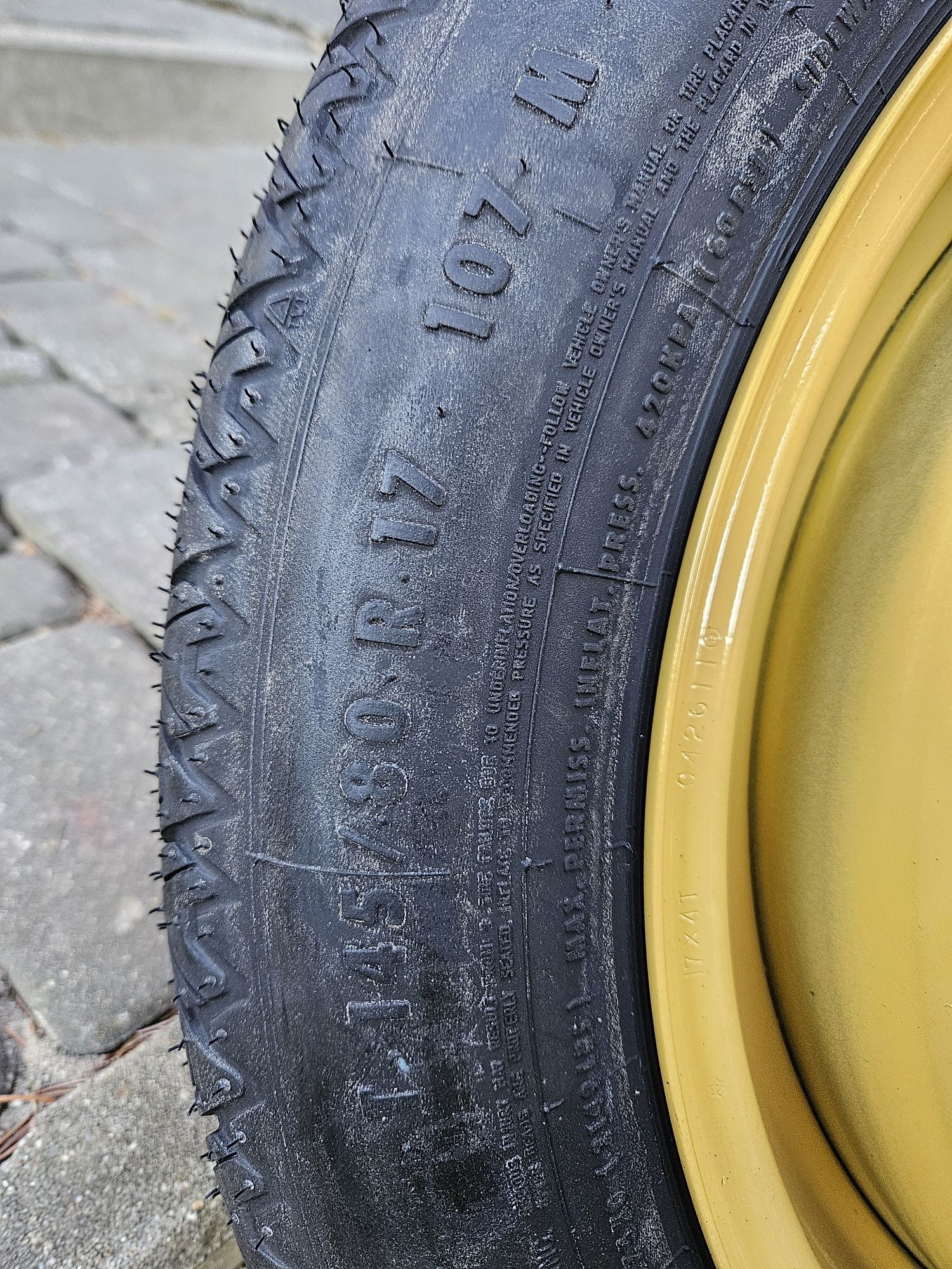 Koło dojazdowe 5x114.3