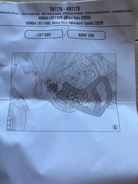 Protetor motor África twin
