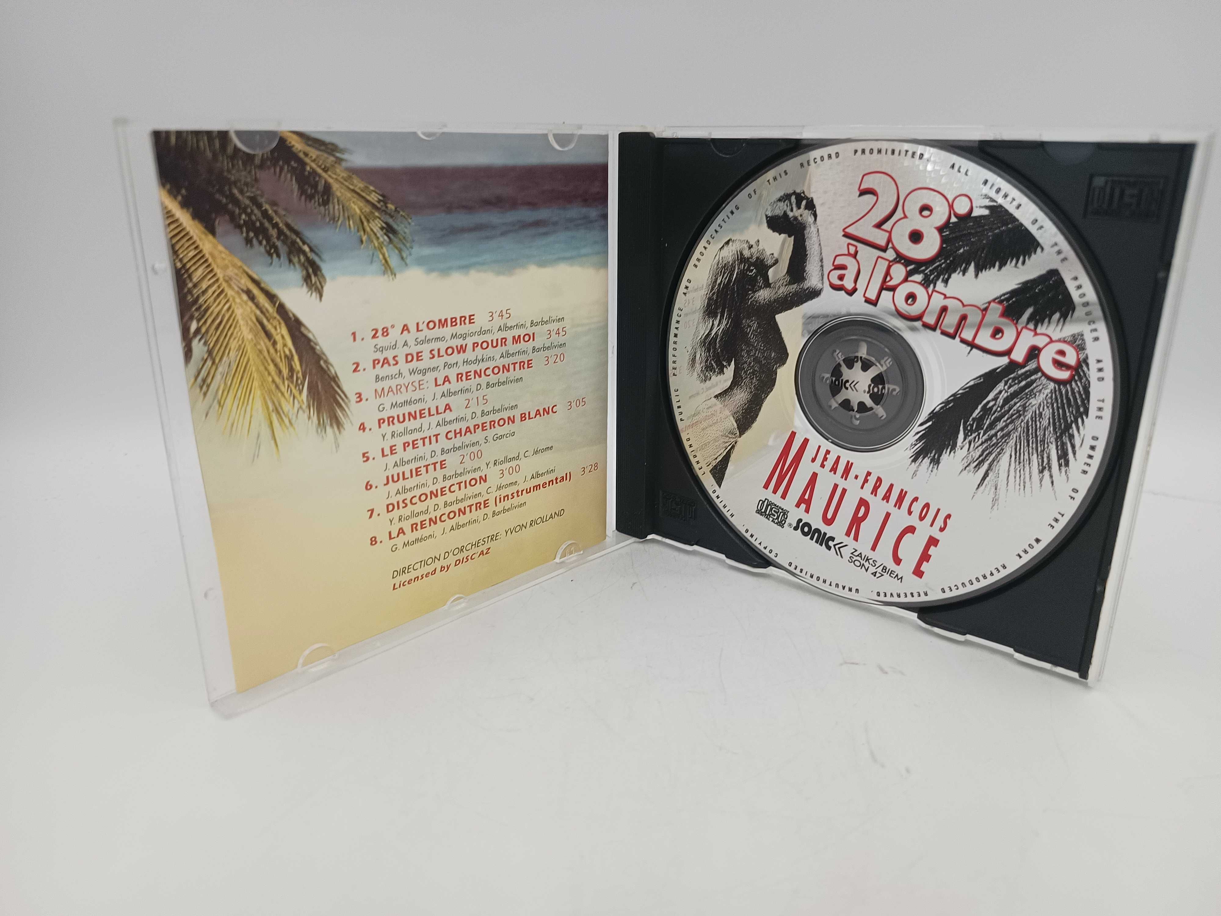 Płyta CD Jean-Francois Maurice 28 a l'ombre 1994 rok