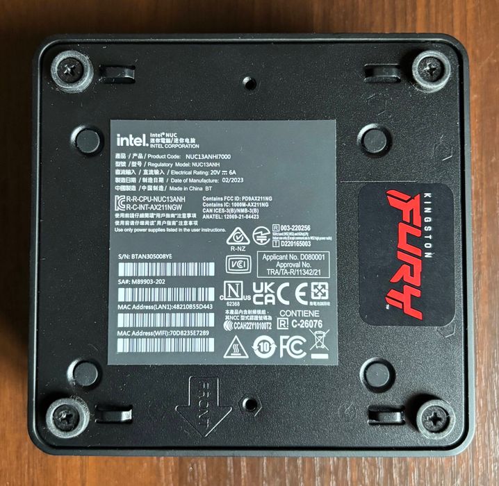 Intel NUC 13 Pro Kit (i7-1360P / 64GB RAM / 1TB SSD)