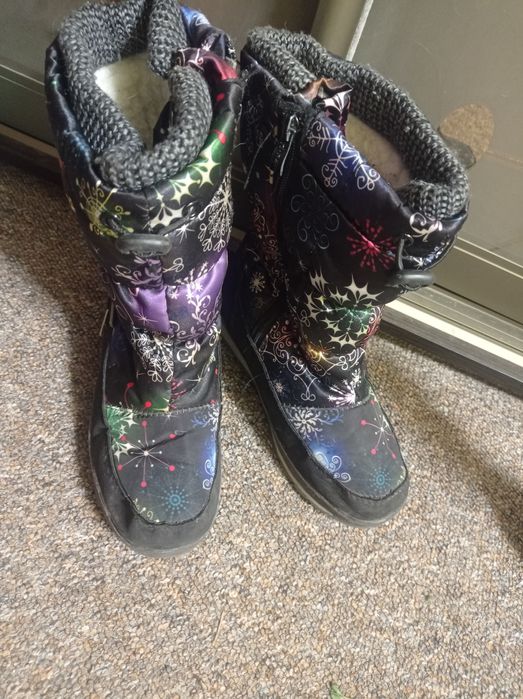 Сапоги девочки Ботинки М.мичи дутіки зимові теплі