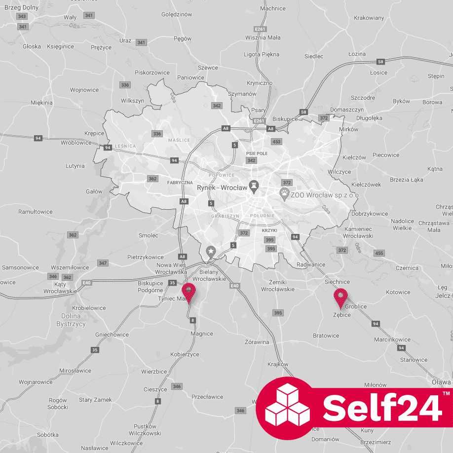 Magazyn samoobsługowy Wrocław Wsch i Pd SelfStorage DK94 i S8xA4 FV