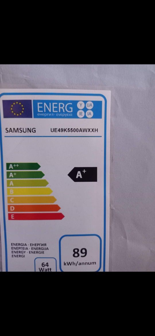 Телевізор  Samsung UE49K5500AWXXH розбита матриця