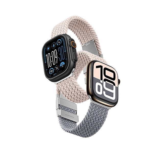Zestaw 2 pasków AMAZINGTHING Blend Band do Apple Watch 42mm - różowo-s