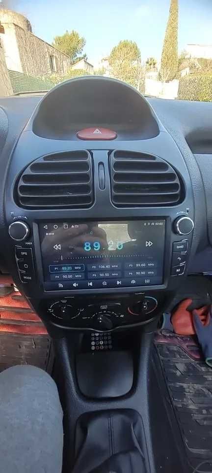Radio Android 12 Peugeot 206 wifi bluetooth gps