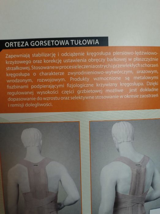 Orteza gorsetowa tułowia