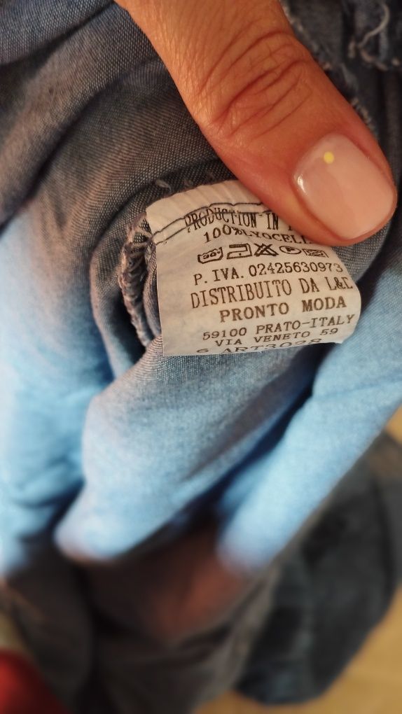 Vestido de ganga cai cai