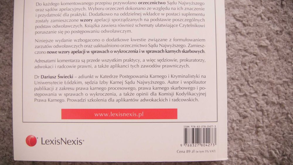 Postępowanie odwoławcze w sprawach karnych - Dariusz Świecki , wyd.2