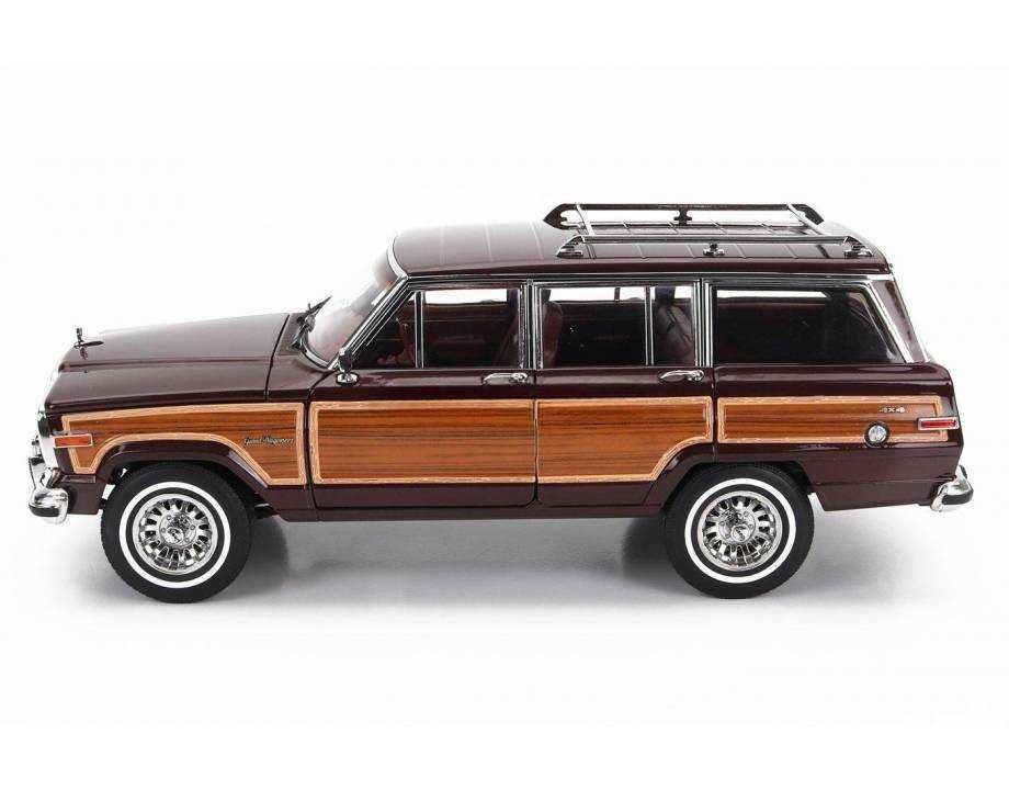 Jeep Grand Wagoneer 1989 Bordeaux Wood DD-Models formy Autoart 1:18
