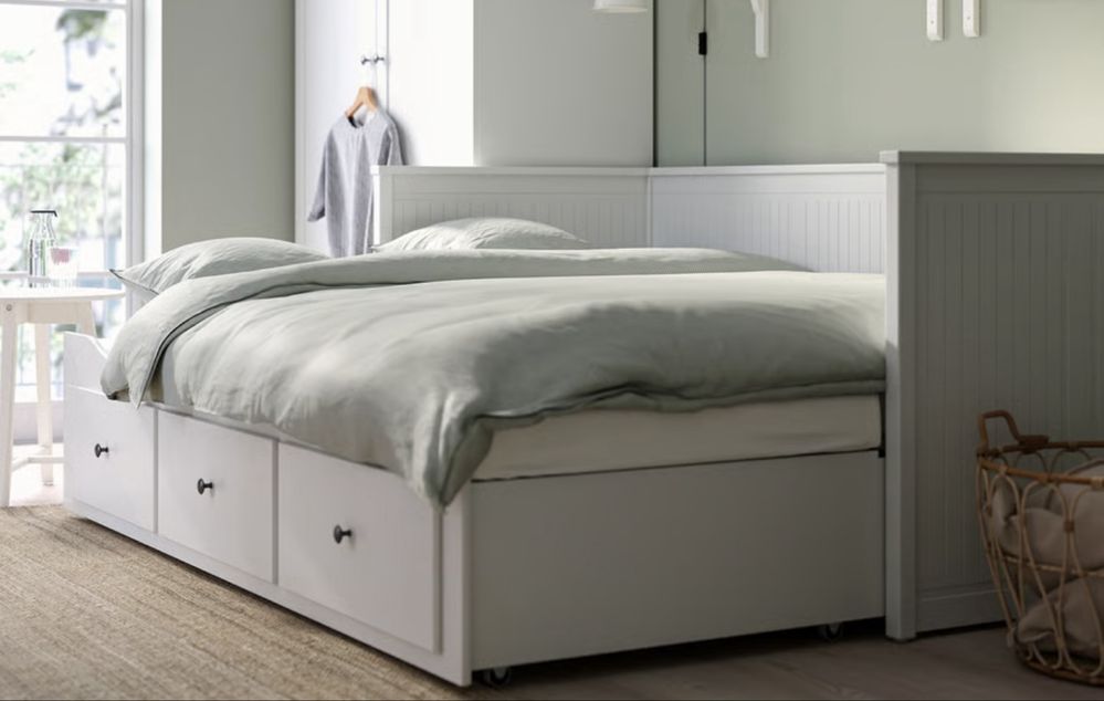 Cama dupla branca
