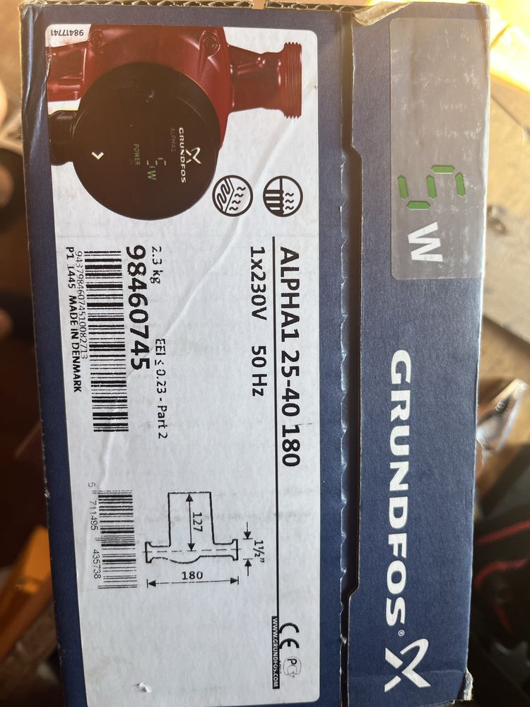 Pompa obiegowa C.O. Grundfos Alpha 1, 25-40, 180