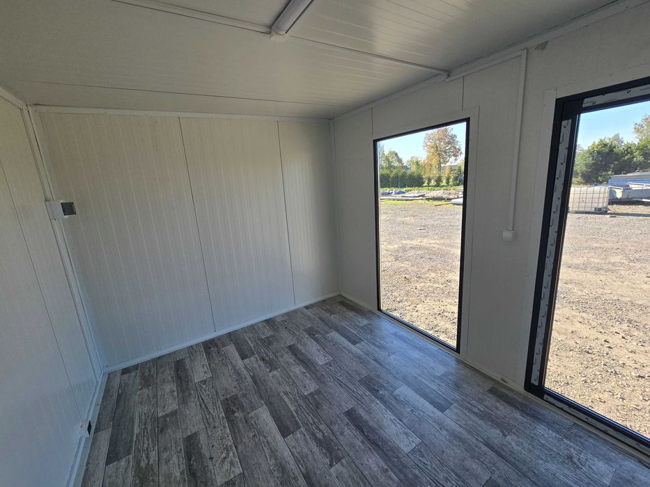 Kontener biurowy magazynowy sklepowy 6x3 z plyty