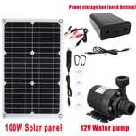 Bomba de água solar  12v 100w, painel solar  bateria