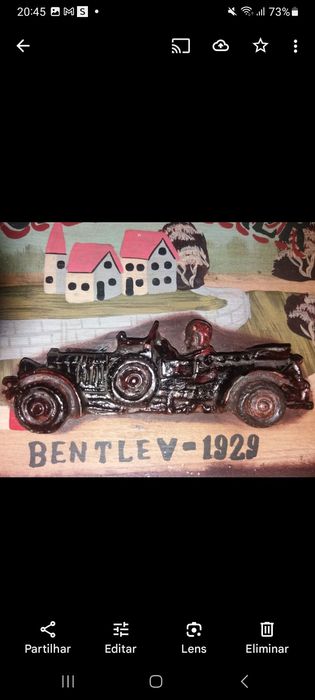 Quadro com carro  1929 antigo !