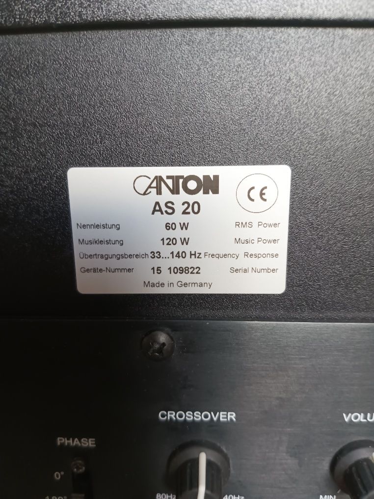 Subwoofer Canton AS 20