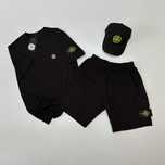 Літній чоловічий комплект Stone Island | Футболка + Шорти