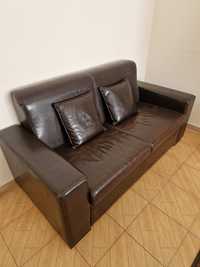 Sofa em Pele  Castanho