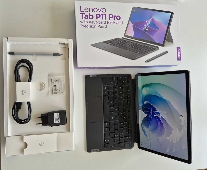 Pack Lenovo Tab P11 Pro + Teclado Original + Caneta Precision Pen 3