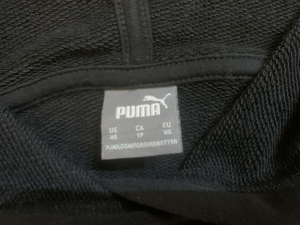 Czarna bluza z kapturem PUMA rozm. XS