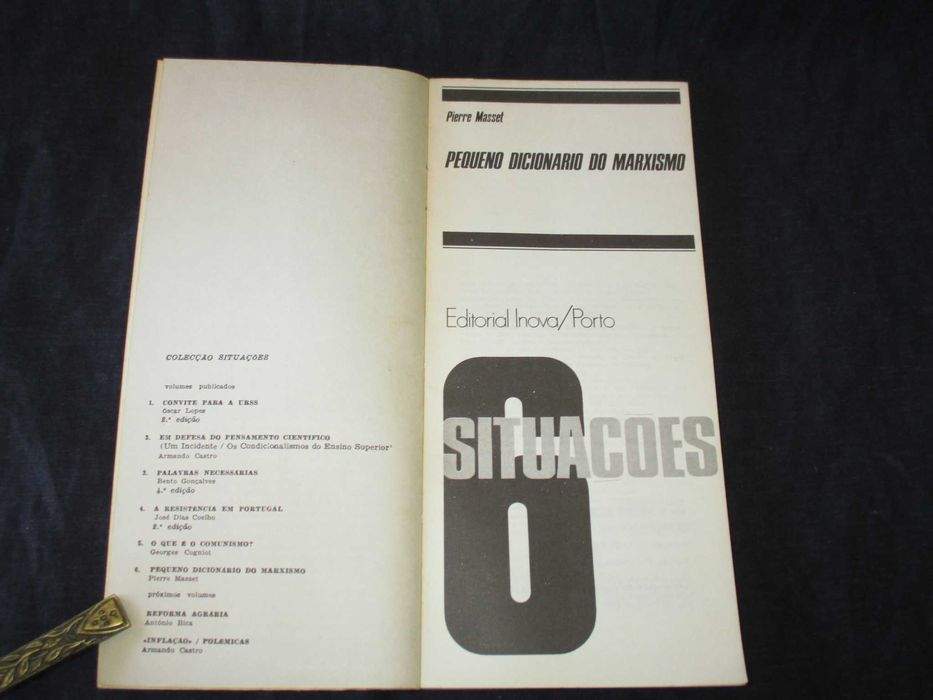 Livro Pequeno dicionário do Marxismo Pierre Masset