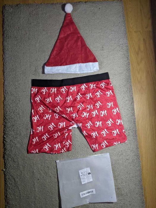 Боксери Труси Новорічні Плавки L-XL 48-52 трусики Подарунок НР Миколай