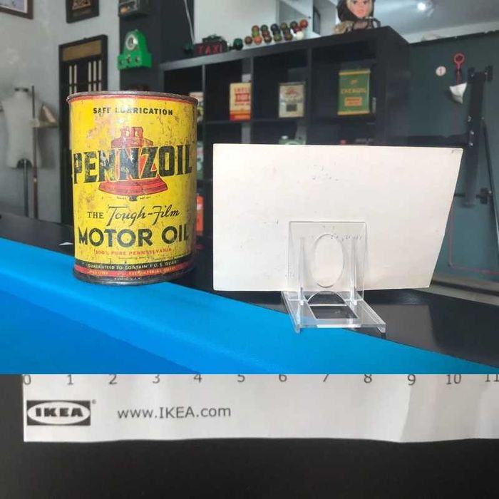 Lata+cartão Pennzoil