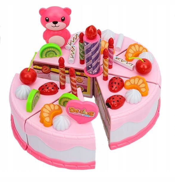 lt48 tort urodzinowy na rzepy do krojenia muffinki