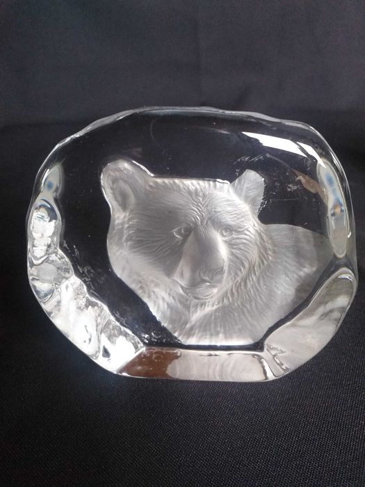 Urso em vidro vintage