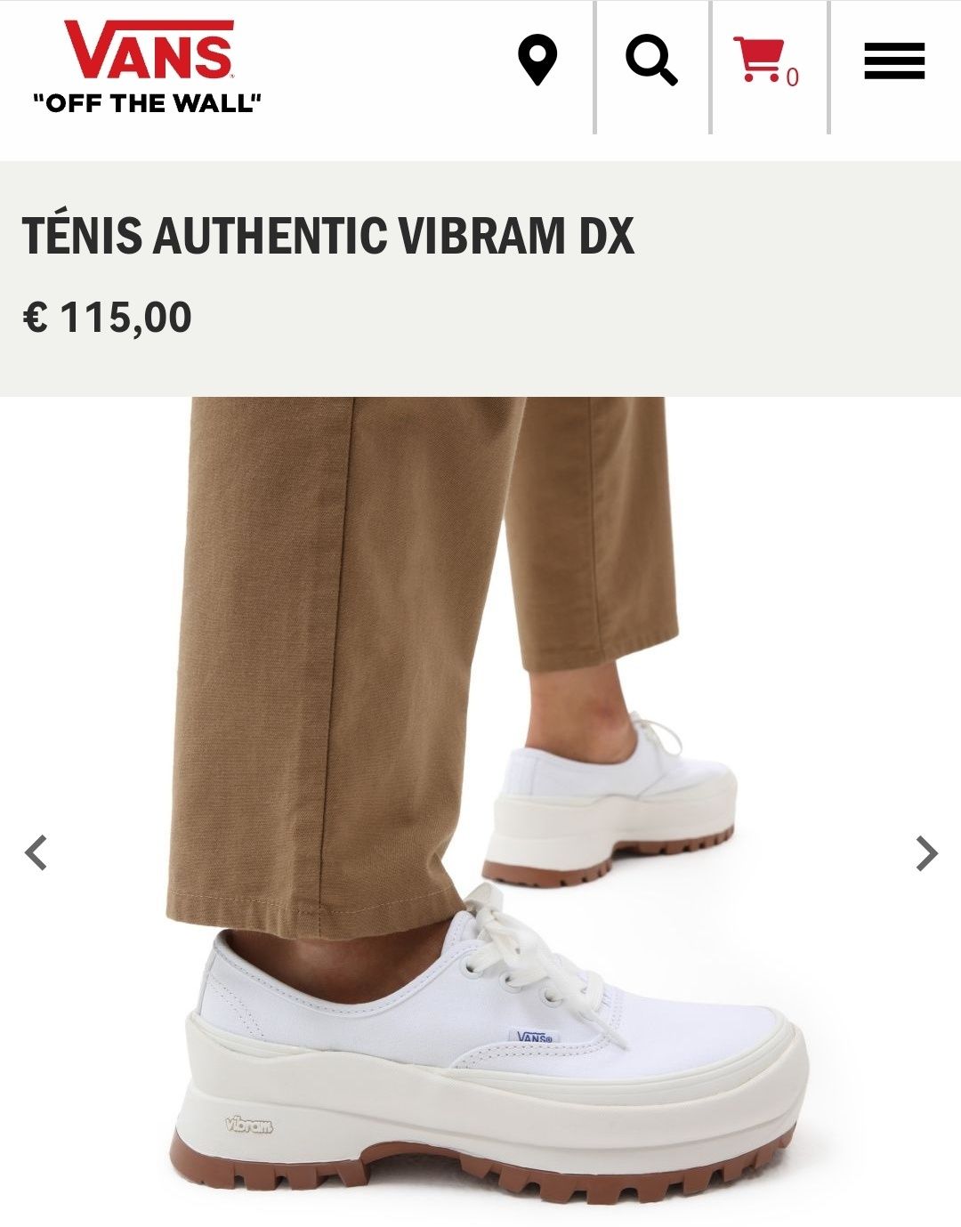 Vans edição exclusiva Vibram