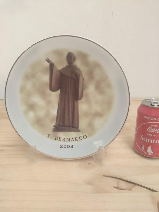 Raro antigo Prato Cerâmica de São Bernardo em bom estado