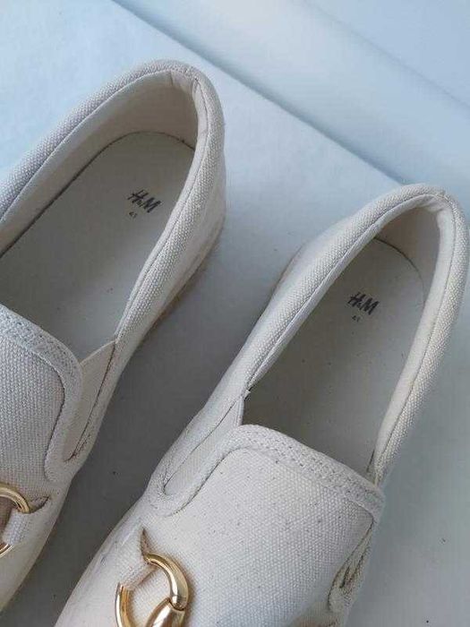 Полотняні жіночі еспадрільї h&m на платформі