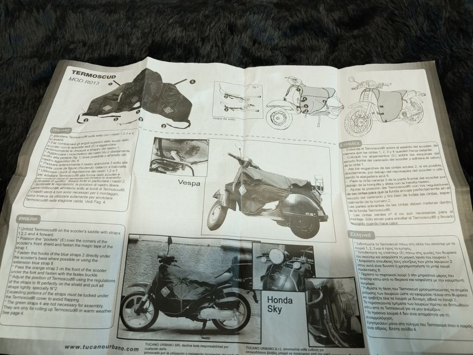 Cobre-pernas Tucano Urbano Termoscud R013X Preto