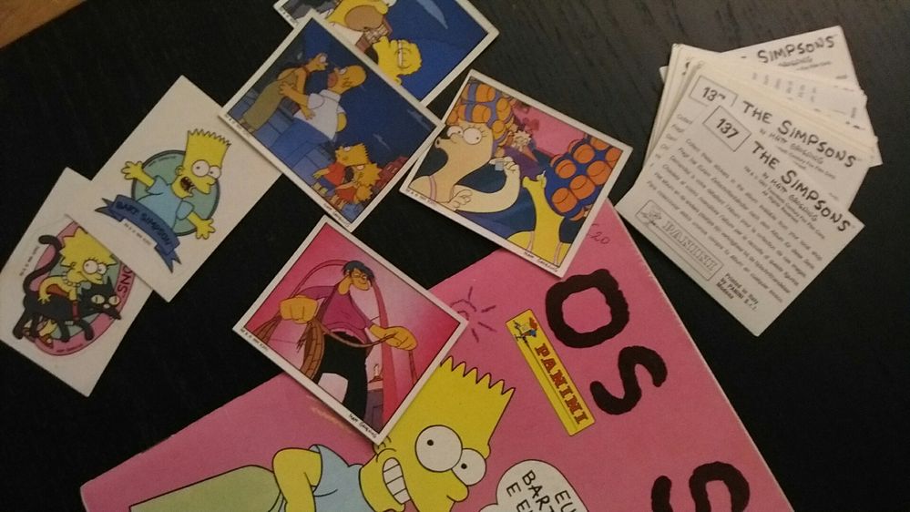 Caderneta Panini Simpsons - 1991