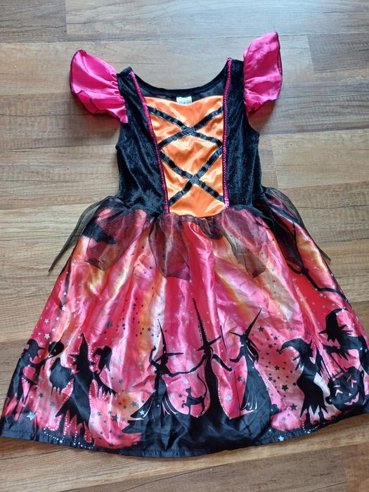 Czarownica wiedźma 98 104 przebranie na bal 3 4 halloween