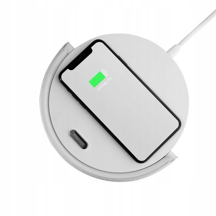 Lampka Led Z Ładowarka Indukcyjna 10W Qi Z Uchwytem Na Biurko Szafkę