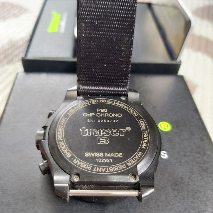 Super zegarek Traser P96 podświetlany TRYTEM