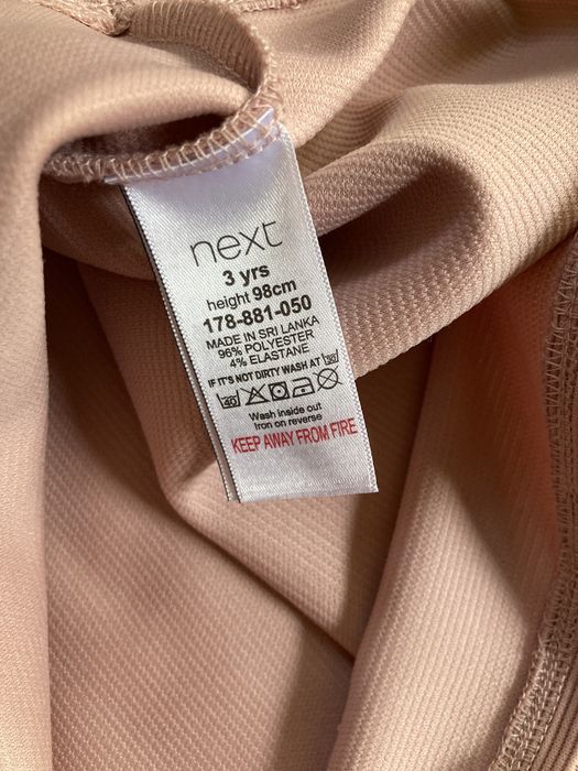 Elegancka sukienka Next 98 pudrowy róż