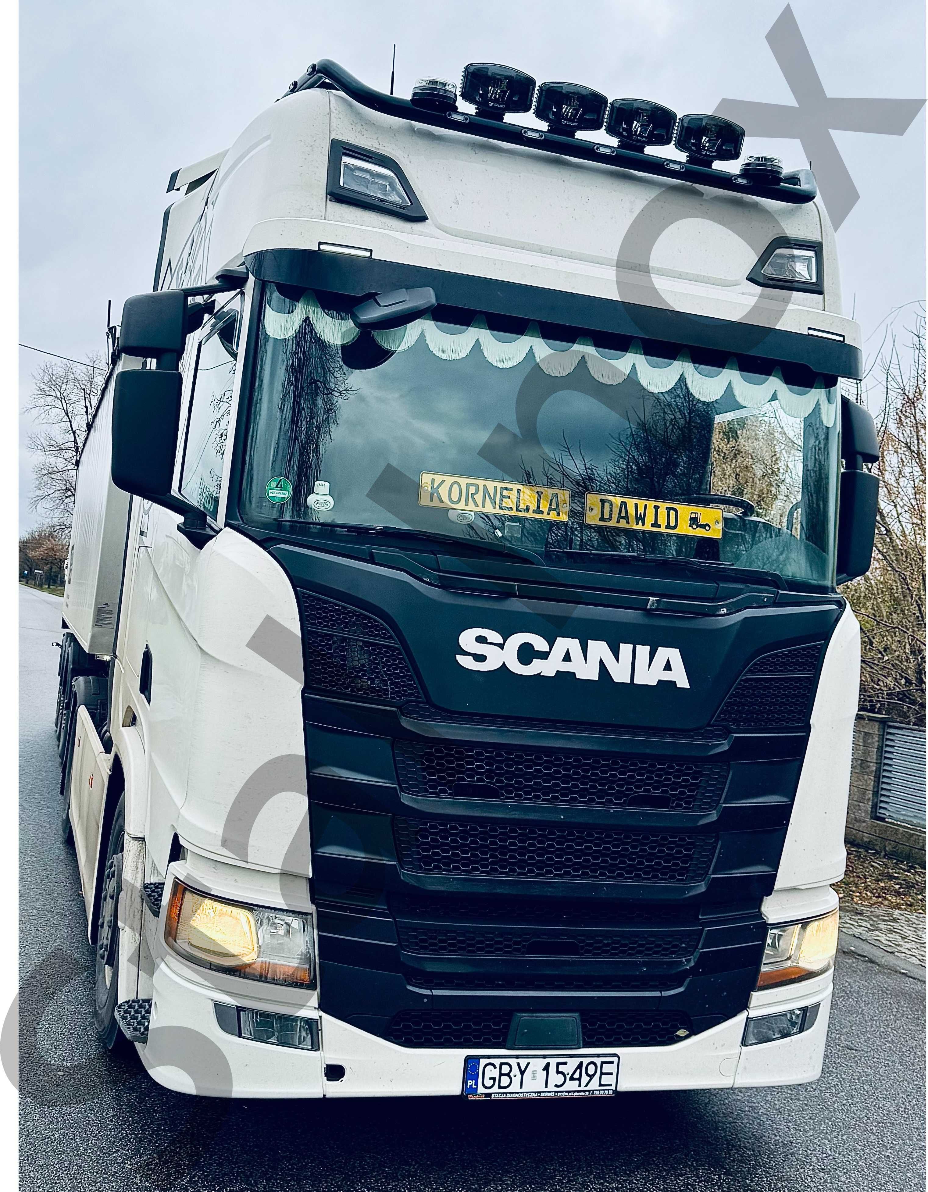 Orurowanie górne Scania S / R nowa stal nierdzewna poler, oświetlenie