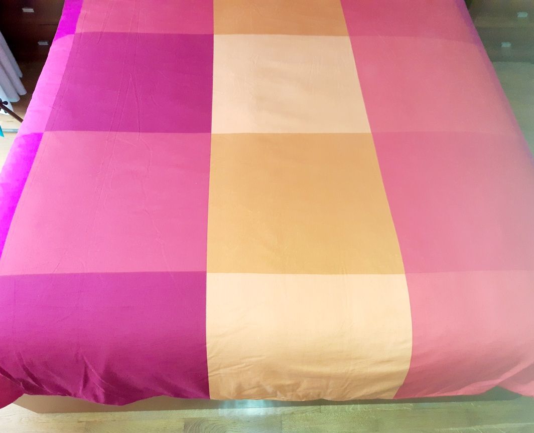 Conjunto capa, edredão e 2 fronhas para almofadas IKEA Brunkrissla