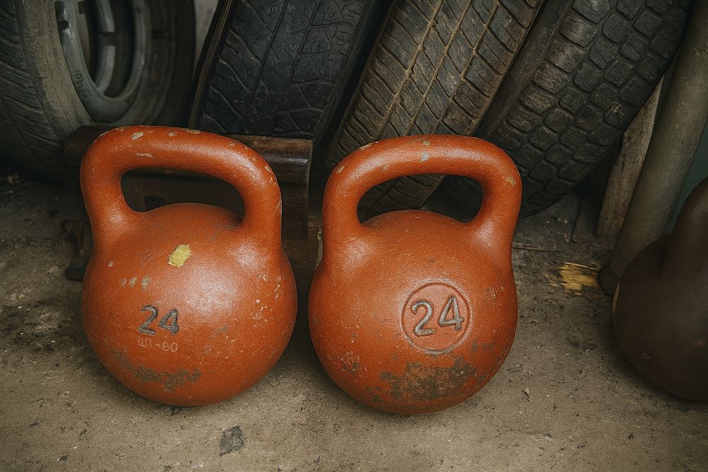 Гири спортивные 24 кг.32 кг 16 кг и гантели
