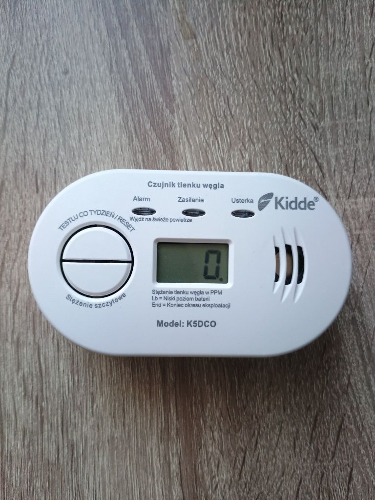 Czujnik / Detektor tlenku węgla. KIDDE K5DCO